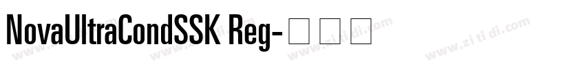 NovaUltraCondSSK Reg字体转换